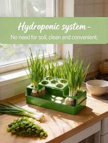 1pc Hydroponic Planter Designed For Growing Green Onions, Easy To Use At Home Without Soil, Allows Repeated Harvesting Of High-Quality Produce - A - View 2