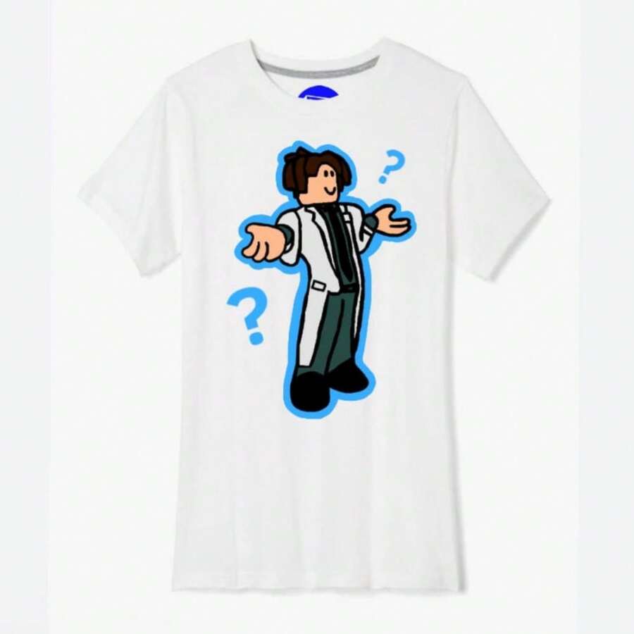 RobloxS Kids White Centric Graphic Shirt - Style 7 - View 1