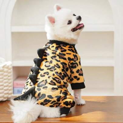 Small Pet Clothes, 4-Leg Jumpsuit For Cats & Dogs, Warm & Comfortable, Suitable For Indoor & Outdoor Use, Pet Coverall