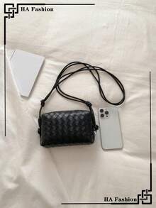 1pc Mini Fashionable Shoulder Bag, Minimalist & Lightweight Crossbody Bag - Black - View 5