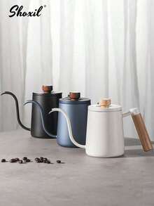 shoxil 1个不锈钢长嘴滴漏咖啡壶，适用于家庭、办公室和咖啡馆 - 咖啡壺 - 查看 12