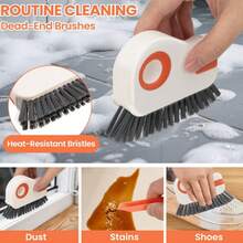 10PCS Window Sill Cleaner Tool - Hard Bristle Crevice Cleaning Brush, Multifunctional Gap Scrub Brush, Window, Home Essentials, Bathroom Cleaner Tools For Household Use, Kitchen - 10 PCS - View 2