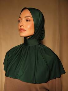 1顶时尚休闲优雅速戴头巾帽，经典简约风格，柔软透气的针织面料，适合日常生活、节日、祈祷等场合。 - turban - 查看 12