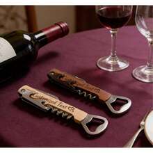 Customized Personalized Bottle Openers, Stainless Steel Bottle Openers, Creative Wine And Beverage Can Openers, Wedding/Groomsman/Bridesmaid Party Gifts, Suitable For Wedding Venues - Multicolor - View 11