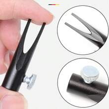 Adjustable Double-Head Pencil Sharpener, Precise Metal Eyebrow Pencil Sharpener, Pink Metal Pencil Sharpener, Duckbill Auxiliary Tool, Cable Cutter, Double-Sided Deep U-Shaped Pencil Sharpener With Quick Installation, Unscented Eyebrow Shaping Auxiliary Tool, Eyebrow Pencil Metal Auxiliary Tool, Linear Duckbill Sharpener, Pencil Sharpener Stand - Multicolor - View 5