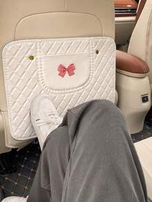 1pc Car Rear Seat Back Protector, Universal Kick Mat, Anti-Dirty Anti-Scratch Seat Back Protective Cover - A - View 10