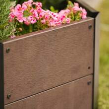 Hexagon Raised Garden Bed Kit, 6-Panel Wood Look Planter Box for Indoor & Outdoor Use, 11.8 Inches Deep Large Herb & Vegetable Grow Bed for Patio, Balcony, Yard - 80*80*30cm - Ver 6