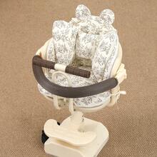 Đệm và gối cho ghế ô tô trẻ em, đệm vải muslin dày ấm áp hình đám mây hoạt hình, đệm ghế chống trượt mềm mại cho trẻ sơ sinh có dây buộc - Nhiều màu - Xem 6