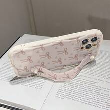 1 件装时尚蝴蝶结印花加厚防震手机壳，带支架，兼容苹果及苹果 Series 手机 - 彩色 - 查看 6