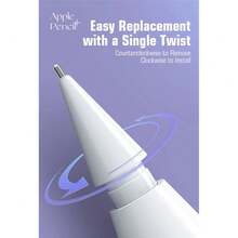 适用于苹果原装第二代/第一代 Apple Pencil 的笔尖 - 灵敏精准、静音耐磨，混合装替换笔尖，带保护盖 - 彩色 - 查看 9