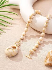 1 chiếc vòng cổ mặt dây chuyền đính hạt phong cách Bohemian cổ điển thanh lịch dành cho nữ, thích hợp làm quà tặng, dự tiệc, tiệc chiêu đãi và đeo hàng ngày. - Nhiều màu - Xem 3