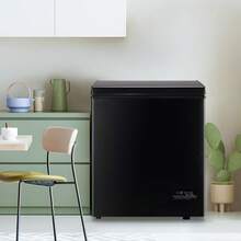 WANAI 4.0 Cubic Feet Capacity Refrigerator, Equipped With Temperature Display Function, Compact Mini Freezer With 2 Detachable Baskets, Suitable For Any Location, Black - US B Type Plug(110-127V) - View 9