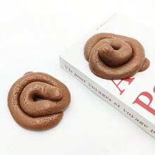 1个趣味便便挤压玩具 - 减压玩具 - 柔软Q弹玩具 - 指尖玩具 - 史迪奇玩具 - 旅行玩具 - 课堂指尖玩具 - 迷你洗澡玩具 - 圣诞文具减压球，生日礼物，完美礼物，复活节礼物，圣诞节礼物，万圣节礼物 - 彩色 - 查看 5