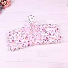 Padded Hangers For Clothes Satin Hanger Clothes Hanger Padded Hangers For Women Sweaters (Floral-5pcs) - 花卉圖案-5件套 - 查看 9