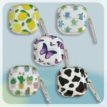 Fruit & Animal Party Design Protective Case Compatible With Samsung Galaxy Buds 2/Buds Pro/Buds Live/Buds 2 Pro/Buds FE Earphones - Multicolor - View 5