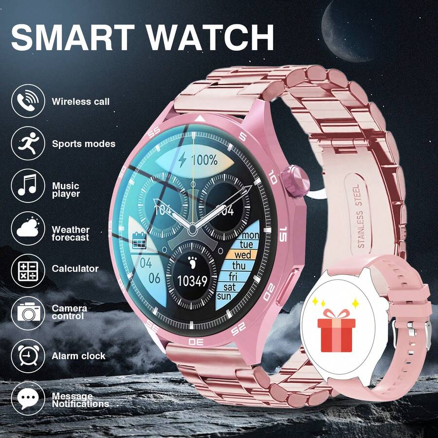 2026 Hot Smart Watch, Wireless Call/Dial, Multiple App Notifications, Sports Watch, Customizable Wallpaper, Music Control, Compatible With IOS/Android - Multicolor - View 1