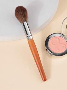 1 Flame High-Gloss Blush Brush Makeup Smudge Natural Makeup Efficient Powder Catching Natural Local Loose Painting Mahogany Handle Nylon Hair Soft Beauty Tools. - Multicolor - View 10