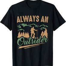 Hiker Always An Ouider Hiking T-Shirt - Negro 1 - Ver 1