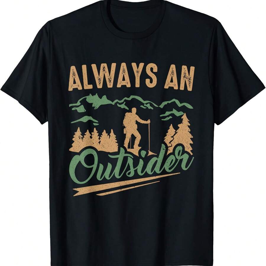 Hiker Always An Ouider Hiking T-Shirt - Negro 1 - Ver 1