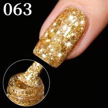 GMUME 5Pcs/Set 16ml Sparkling Glitter Gel Nail Polish Kit No.62 63 64 65 66 Gold Silver Green Sequins For Christmas New Year Party Disco Manicure Soak Off UV LED Gel Lacquer 3-Step Base Top Coat Required - Multicolor - View 8