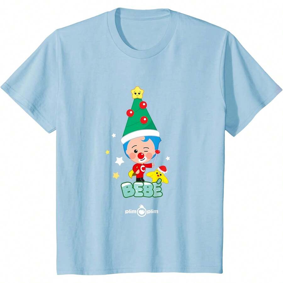 Plim Plim Fest Family - Mom Dad Baby Day T-Shirt All Seasons,220g Pure Cotton Single-Sided Printed Crew Neck Short-Sleeved T-Shirt,Unisex Top,Base Layer - 顏色9 - 查看 1