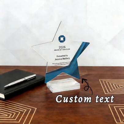 Customized Acrylic Star Trophies, Annual Best Athlete Trophy, Personalized Customized Acrylic Star Souvenirs, Annual Best Acrylic Trophy, Customized Sports Trophy Gifts, Star Trophies, Outstanding Employee Award, Employee Commendation Award, Retirement Award, Thank-You Gifts, Graduation Awards, Monthly Awards, Annual Awards