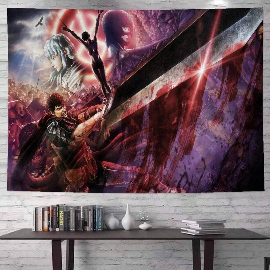 Anime Cartoon Tapestry Wall Hanging Decoration Household Home Decor - 1PC - Xem 1
