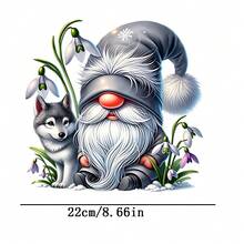 3 piezas de parches pequeños de transferencia térmica de enano y husky, planchables y lavables, adecuados para camisetas, vaqueros, suéteres, bolsos, almohadas, cojines - 3 piezas-S - Ver 3