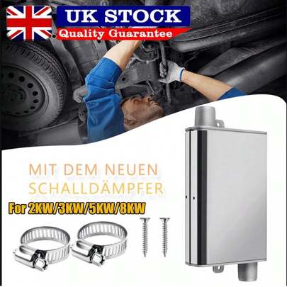 Upgraded 24mm Exhaust Pipe Silencer Muffler For Car Air  Parking Heater UK