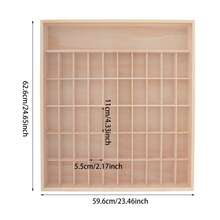Holzvitrine Vitrinenschrank – Transparenter Ausstellungsvitrine Für Minifiguren & Action-Figuren, Staubdichter Sammlungsvitrine Mit Mehrfachfächern, Ideal Für Sammelobjekte & Modellausstellung - 1PC - Übersicht 2