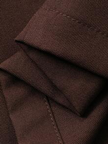 Livesso 女士商务休闲通勤裤，春夏款 - 咖啡棕 - 查看 8