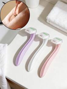 ماكينات حلاقة للجسم بدون ألم، ماكينات حلاقة انسيابية ناعمة، مثالية لإزالة شعر الساق والإبط والخط البيكيني، تضيف لمسة ترطيب لطيفة للتجميل اليومي، مناسبة للنساء والمراهقات والمسافرين وأصحاب الهدايا، مثالية للحلاقة في المنزل وروتين الاستحمام والتحضير للسفر وموسم البيكيني، متعددة الاستخدامات كماكينة حلاقة للجسم وقص شعر البيكيني وماكينة حلاقة للسفر - نموذج مطور - مشاهدة 2