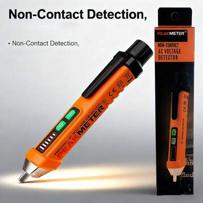 Rilevatore di tensione intelligente, Tester di tensione senza contatto, Penna rilevatore di tensione 12-1000V, Sensore di corrente elettrica, Indicatore di tensione