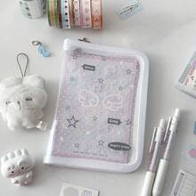 A7尺寸可移除贴纸簿，3D水晶浮雕气泡贴纸收藏册，可撕贴纸页贴纸本，透明卡套，照片收纳袋，笔记本，预算计划本，日记本，笔筒，办公用品。适合贴纸收藏家、学生、上班族、文具爱好者。 - 彩色 - 查看 7