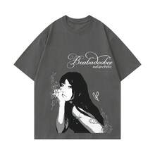 Pure Cotton T-Shirt Beabadoobee Melancholic - Dark Grey - View 1