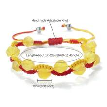 1Pc Of Fashionable Woven Bead Bracelet With 8mm Beads Versatile And Stylish Simple Design Suitable For Daily Wear - Multicolor - View 11