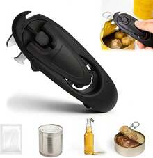 ¡RecomendadoOcho en Uno Abrelatas Manual, Multifuncional Abridor de Botellas, Magnético Diseño Ergonómico con Mango Giratorio de 360 ° , Aleación de Acero Inoxidablematerial ABS Antideslizante, Fácil de Almacenar¡Top de Temporada - 1 - Ver 1