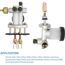 Cilindro Maestro Freno Hidráulico Para 90cc 110cc 125cc 150cc 200cc 250cc, Cilindro Maestro De Freno Hidráulico Para Karts De 90 Cc, 110 Cc, 125 Cc, 150 Cc, 200 Cc Y 250 Cc Sunl Bms, Kandi, Roketa, Kazuma Y Kinroad Atv - A - Ver 11