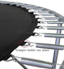 Trampoline Spring (87, 100, 120, 130,135,140, 147,165,178,190,210,215,260 Mm) Spring Replacement Spring, Trampoline Accessories, Trampoline Triangle Buckle - ColorH - View 6