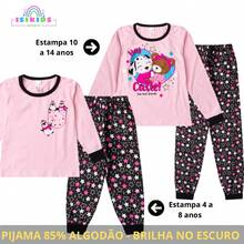 2-Piece Girls' Winter Pajamas, Ages 2-14, Long-Sleeved Sleepwear - 1 Top And 1 Pants - 羅莎 2 - 查看 1