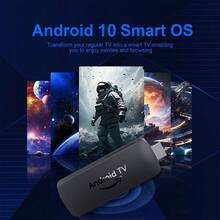 VELEC I96 D6 安卓电视棒，4K流媒体电视棒，配备1GB RAM和8GB ROM，支持2.4G/5G WiFi，附带遥控器，支持4K高清流媒体播放 - 黑色 - 查看 3