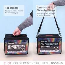 Languo Baru Diluncurkan 252 Pcs 234 Warna, Lukisan Buah Biru yang Menakjubkan 6pcs/9pcs Set Pena Tulis Tangan/Stabilator Warna Gradien, 162 Warna/234 Set, Tas Kanvas, Ujung Multi-Warna 0.5mm, Badan Transparan, Cocok Untuk Melukis, Menandai, Catatan Siswa, Menggambar, Membuat Buku Pegangan, Penggunaan Kantor, Musim Kembali ke Sekolah, Menulis Jurnal - Tas kain untuk pena jurnal - View 12