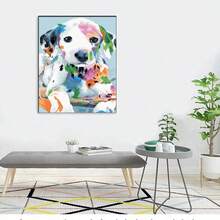 SNA 2026新款全套十字绣动物狗图案DIY刺绣和编织工艺品DIY套件，包括刺绣套件、十字绣套件、钩针套件、戳绣套件、缝纫配件、缝纫套件、绣线、工艺套件、针线材料、缝纫图案、钩针工艺用品、刺绣套件、初学者缝纫图案 - 需要自己繡製,不含框架 - 查看 7