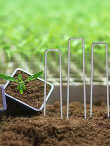 U-Shaped Lawn Pegs, Used For Fixing Barrier Cloth, Garden Net, Artificial Grass Lawn - A - View 3