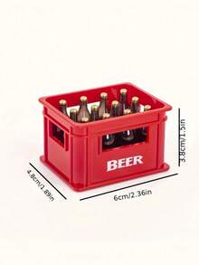 Retro Mini Fridge Magnets, Multi-Color Combination, Novelty Bottle Openers, Kitchen Decor, Fun Bar Accessories, Office Trinkets, Magnetic Collectibles, Creative Gifts, Valentine's Day Presents - Beer Crate Magnetic Bottle Opener - View 6