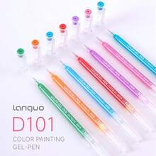 Languo Baru Diluncurkan 252 Pcs 234 Warna, Lukisan Buah Biru yang Menakjubkan 6pcs/9pcs Set Pena Tulis Tangan/Stabilator Warna Gradien, 162 Warna/234 Set, Tas Kanvas, Ujung Multi-Warna 0.5mm, Badan Transparan, Cocok Untuk Melukis, Menandai, Catatan Siswa, Menggambar, Membuat Buku Pegangan, Penggunaan Kantor, Musim Kembali ke Sekolah, Menulis Jurnal - Tas kain untuk pena jurnal - View 6
