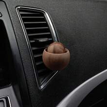 Natural Black Walnut Wood Handmade Car Diffuser | Elegant Design, Fragrance-Free, Suitable For Car Interior, Home, Office, No Battery Required, Decorative - 1PC - View 4