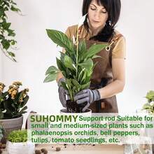 (120 PCS) Tutores para Plantas, 20 Piezas tutores para orquideas, Palos con 40 Clips para Plantas con 20 Tubos de Extensión, Estacas para Jardin - 1 - Ver 5