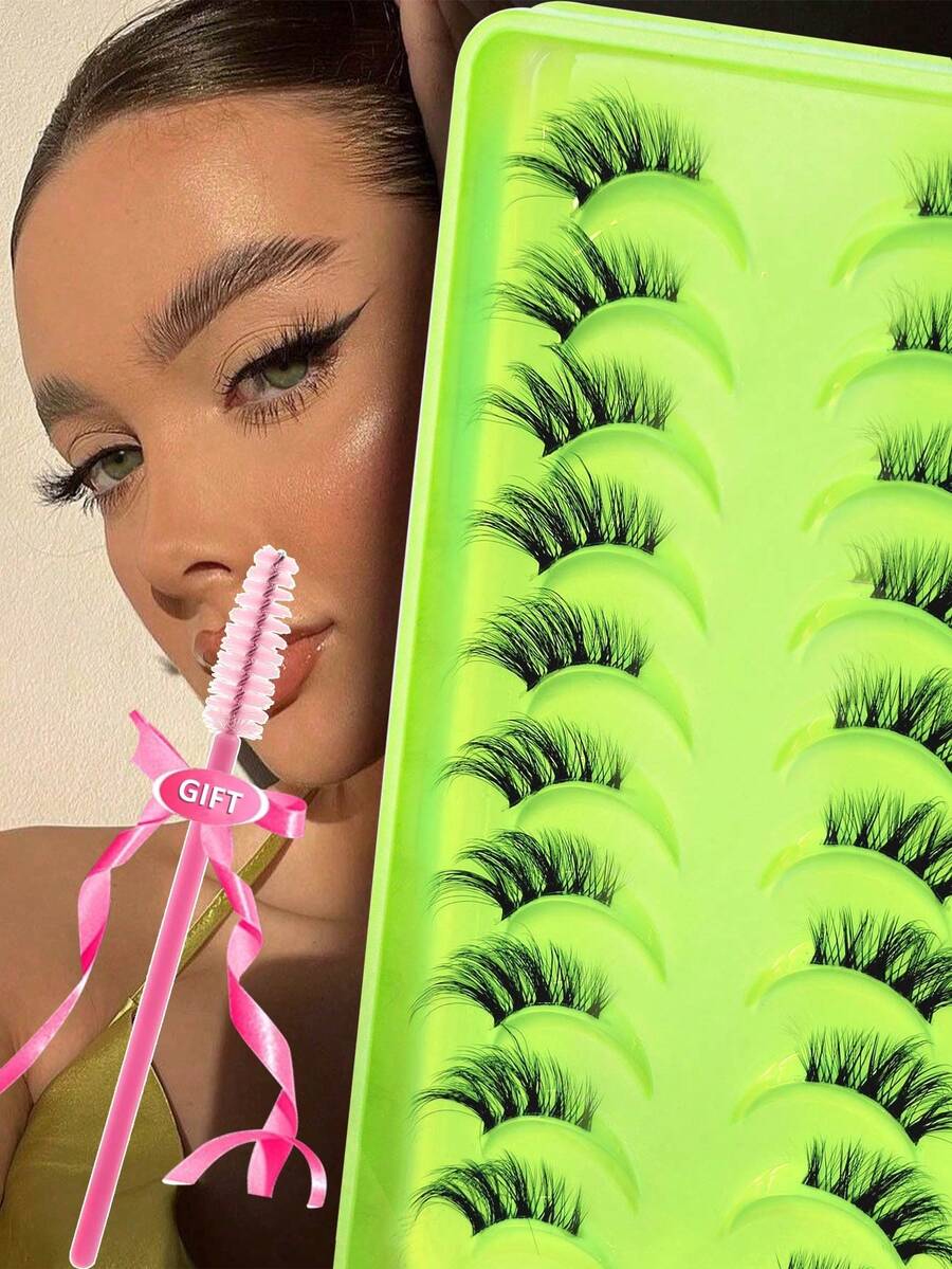 Rikuaild False Eyelashes - Half Eye-Cross - View 1