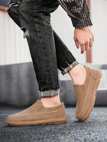 男女通用休闲套脚鞋 - 咖啡棕 - 查看 6